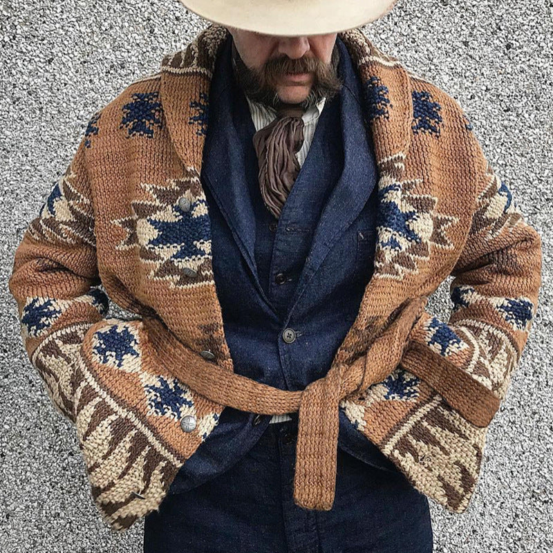 Patterned Cardigan Knit