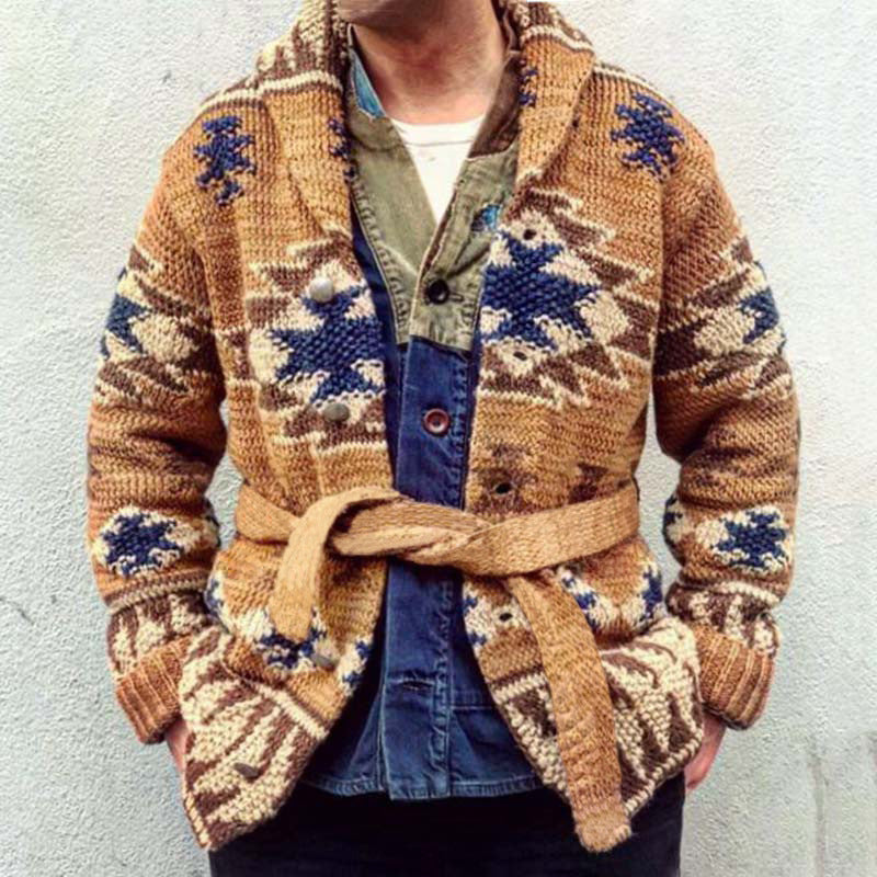 Patterned Cardigan Knit