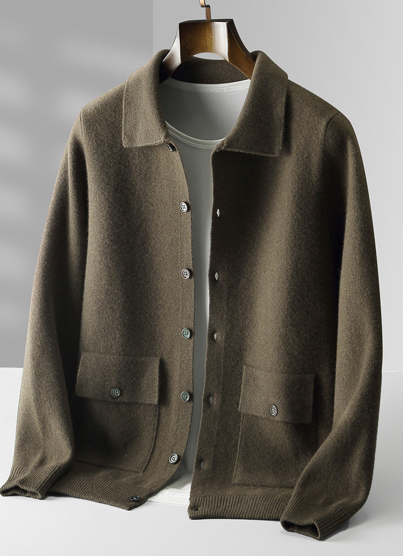 Veste zippée en laine