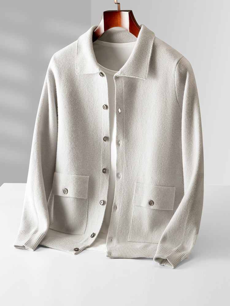 Veste zippée en laine
