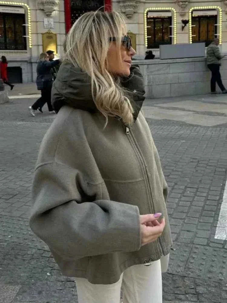 Women's Quilted Hooded Jacket