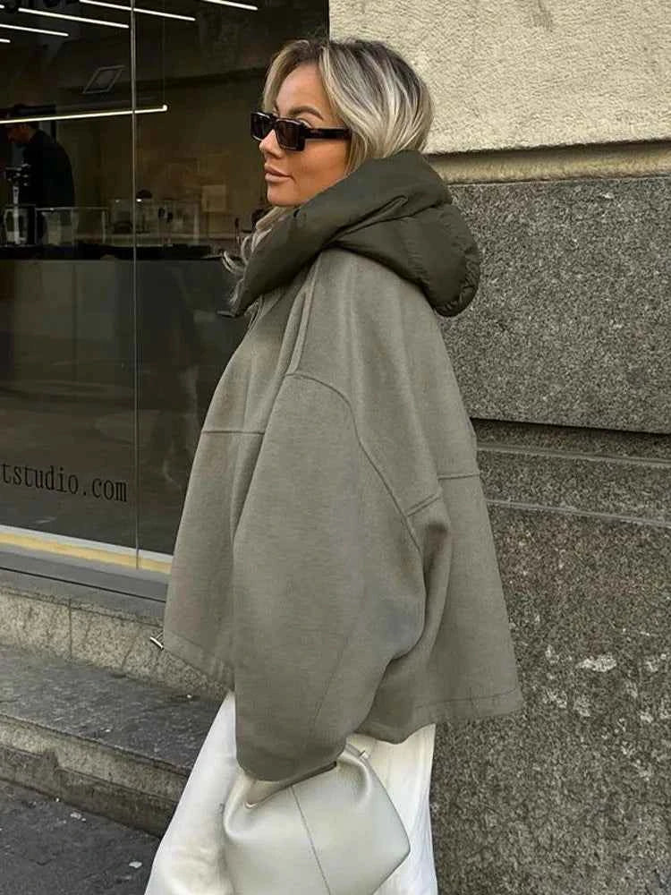 Women's Quilted Hooded Jacket