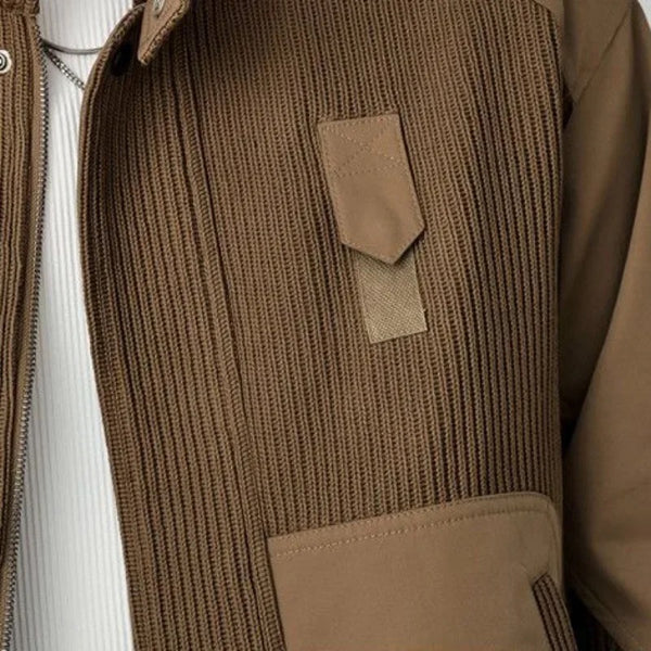 Patchwork Corduroy Jacket