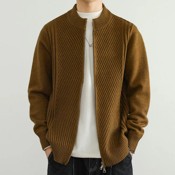 Ribbed Zip Sweater