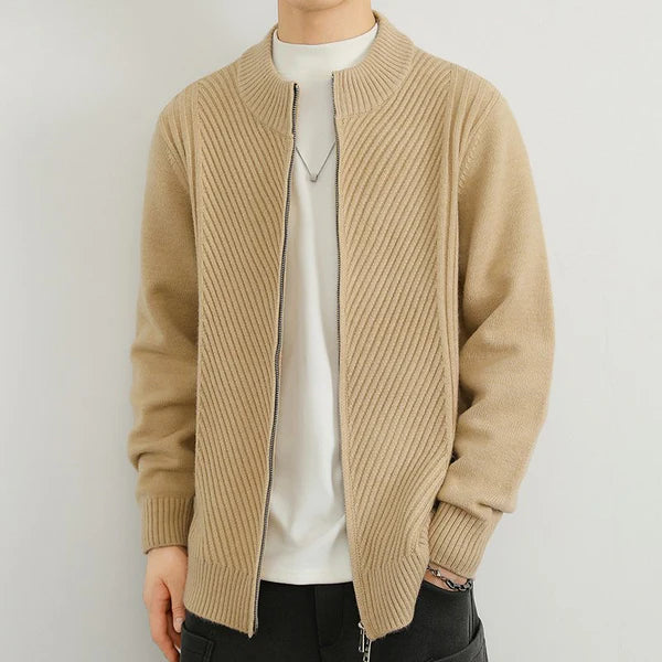Ribbed Zip Sweater