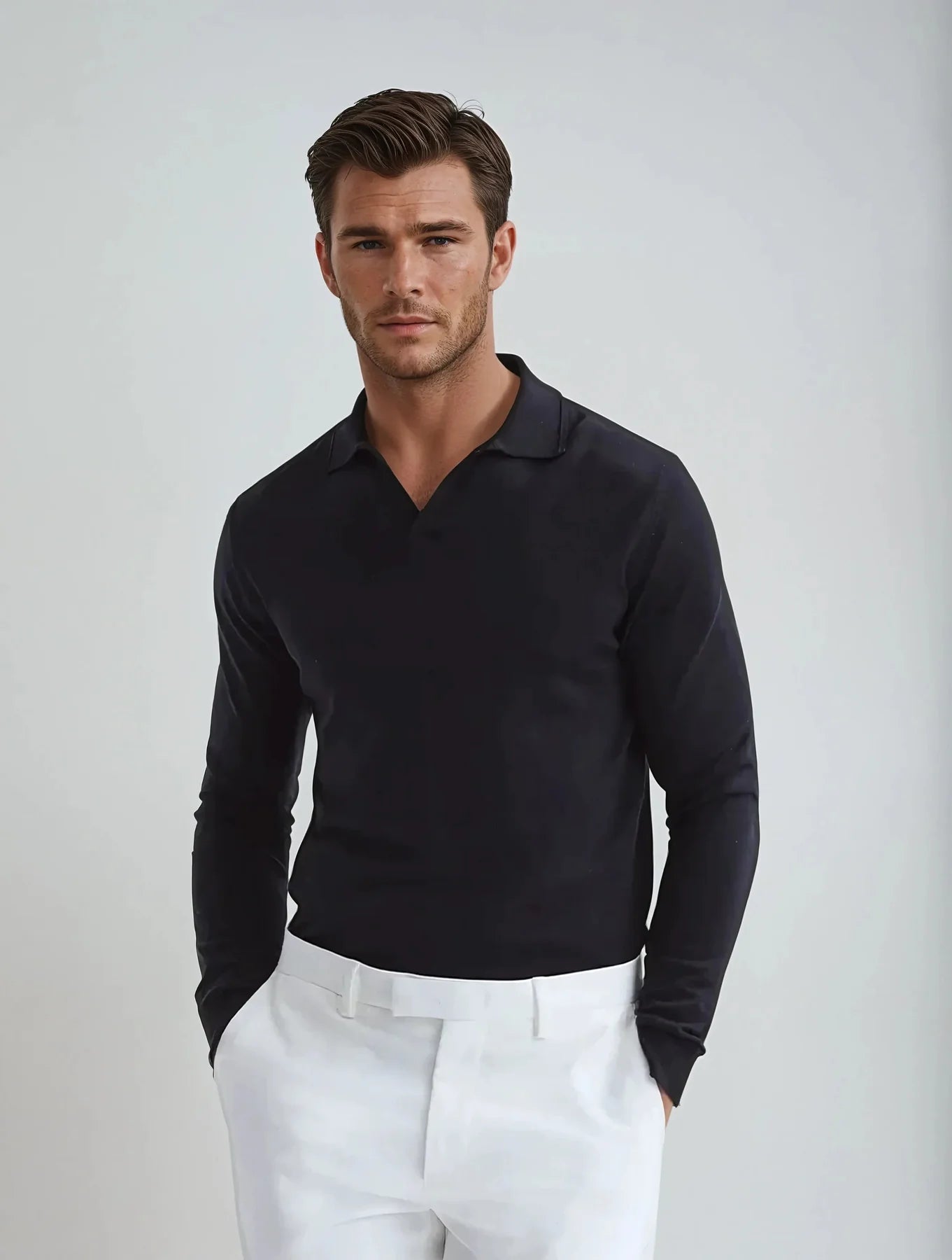 Long Sleeve Polo Shirt