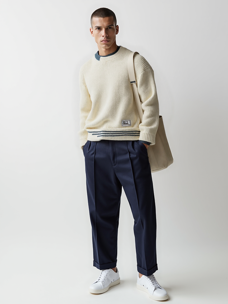 Casual Crewneck Sweater