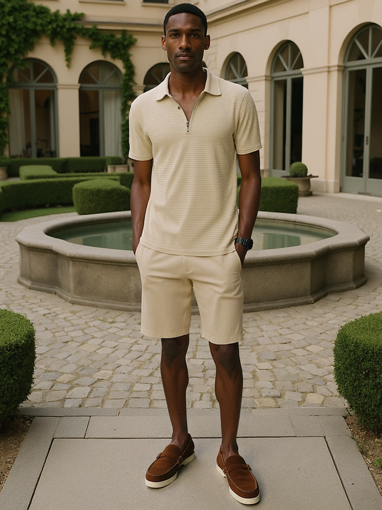 Ensemble chemise et short de vacances