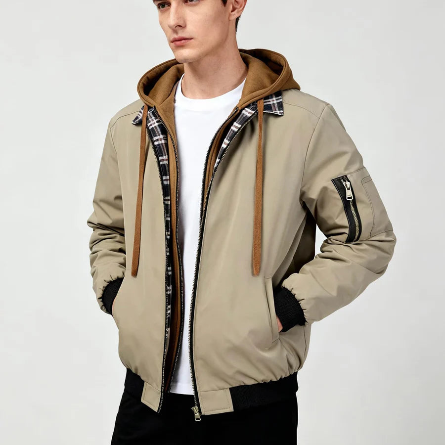 Men’s Hooded Bomber Jacket